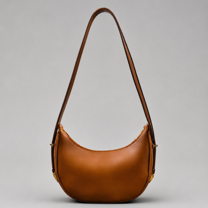 Brown moon bag