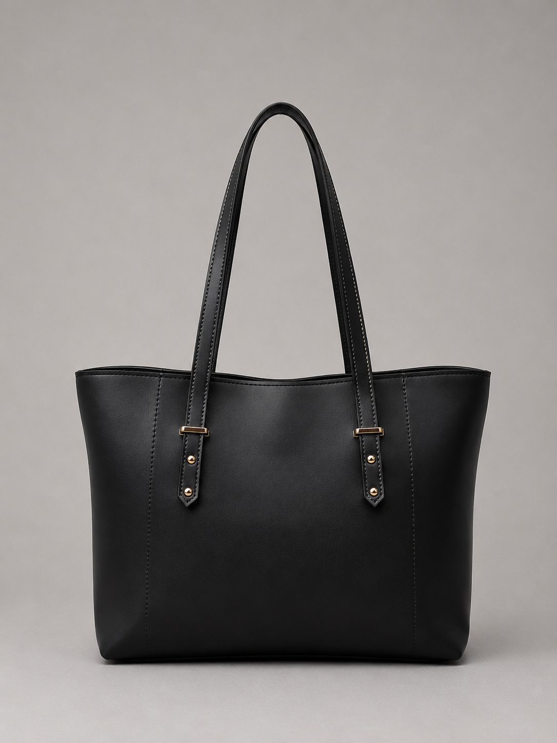 Pine Minimalist Tote(Black)